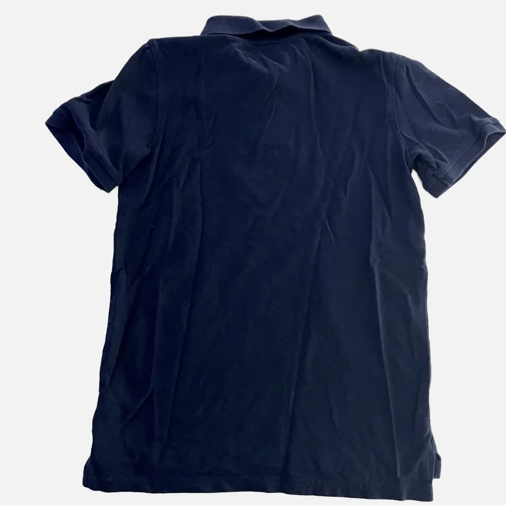 CAT & JACK Boys' Short Sleeve Pique Uniform Navy Polo Shirt - L (12/14)